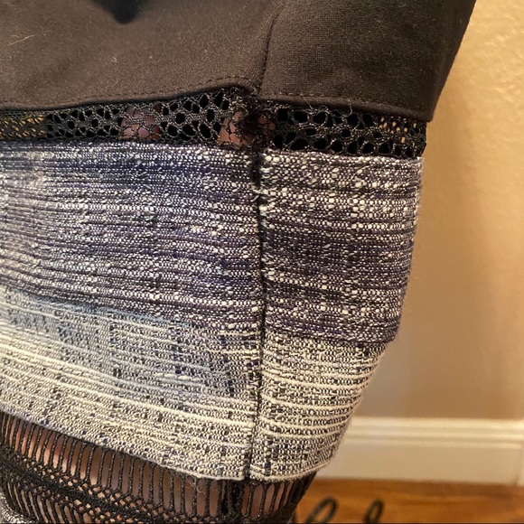 WHBM SLEEVELESS BLACK TWEED BORDER SHEATH DRESS - Picture 8 of 8